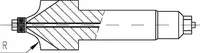 FACETTE STAR Fraise à rayon métal dur avec roulement à billes de guidage Ø 4 1025.40 ALNOVA - 10 x r2.5 S8 - toolster.ch
