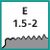 filets d'entrée forme E (1.5-2 x P)