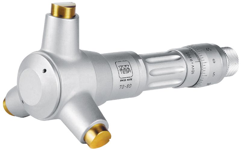 Micromètre Intérieur/comparateur – Plage 50-160 Mm – Précision 0,01 Mm – 12 Sondes Incluses – Pour Mesure De Diamètres De Trous, Cylindres