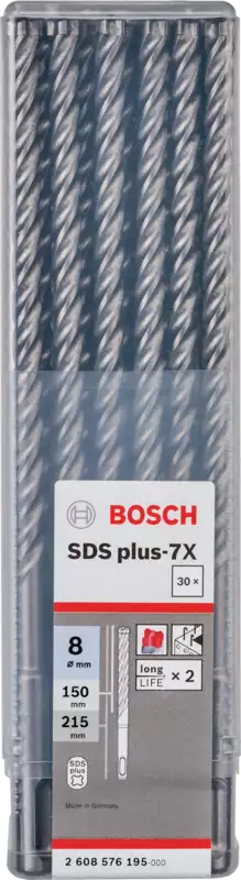 Bosch Foret SDS-Plus-5 pour perforateur, 6 x 150 x 215 mm 10x